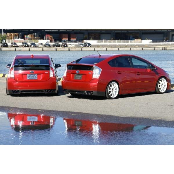 プリウス 30系 - レクソンリアバンパースポイラー用 エキゾーストフィニッシャー【ステンレス/SU...