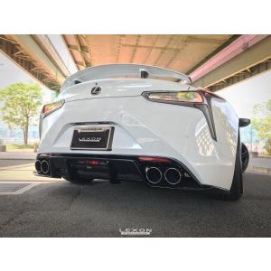 レクサス　LC500/500h　クワッドエキゾーストチップ　カーボン｜questpower