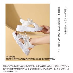 サンダル レディース 歩きやすい 夏新作 サン...の詳細画像1