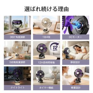 卓上扇風機 クリップ 扇風機 小型 サーキュレ...の詳細画像3