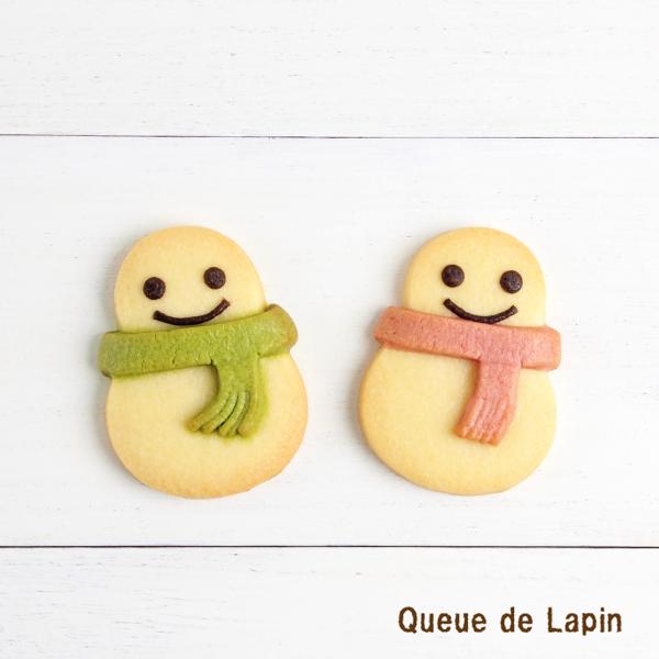 冬季限定　ほっこり雪だるまペアクッキー