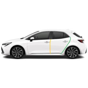 カローラスポーツ　ドアエッジフィルム　フロントリアセット　1台分