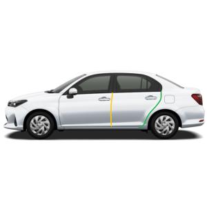 カローラアクシオ　ドアエッジフィルム　フロントリアセット　1台分