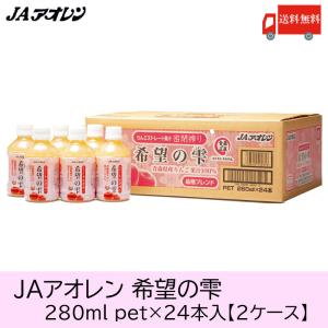 青森りんごジュース 瓶 アオレン 希望の雫 りんごジュース 品種ブレンド 280ml ×48本 (24本入×2ケース) 送料無料