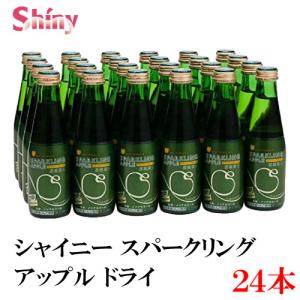 シャイニー 青森りんごジュース スパークリングアップル ドライ 200ml