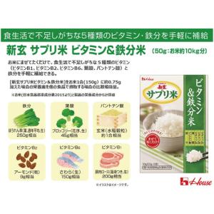 送料無料 ハウス 新玄 サプリ米 ビタミン&鉄...の詳細画像4