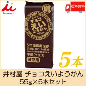 【2025/3 容量変更】井村屋 チョコえいようかん 55ｇ×5本セット 送料無料