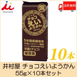 井村屋 チョコえいようかん 55ｇ×10本セット 送料無料｜quickfactory