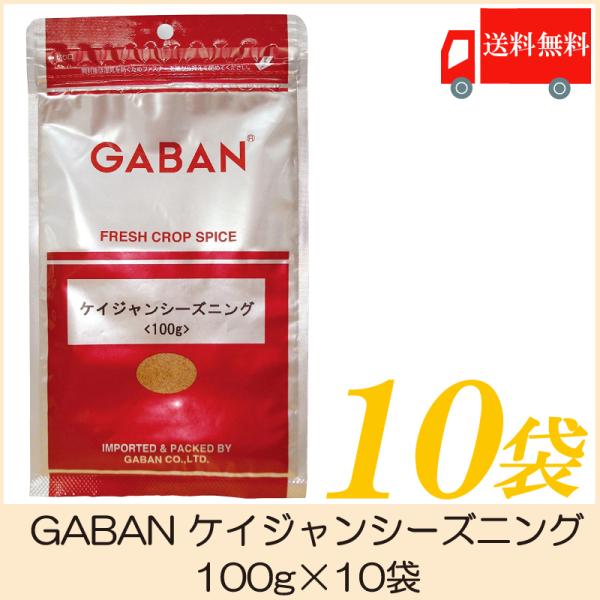 ギャバン スパイス ケイジャンシーズニング 100g×10袋 送料無料 GABAN