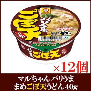 マルちゃん バリうま まめごぼ天うどん 40g ×1箱【12個】