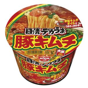日清食品 デカうま 豚キムチ 101g×12個の詳細画像1