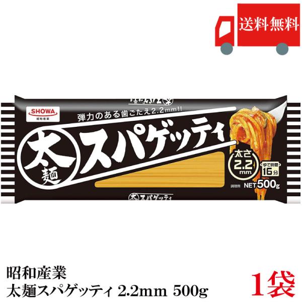 昭和産業 パスタ 太麺スパゲッティ 2.2mm 500g 送料無料