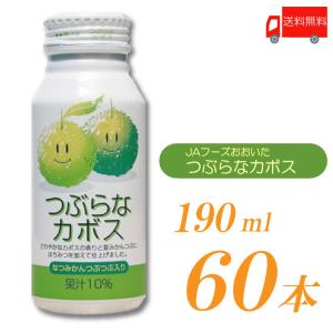 JAフーズおおいた つぶらなカボス 190g×60本 2箱セット JAフーズ 30本