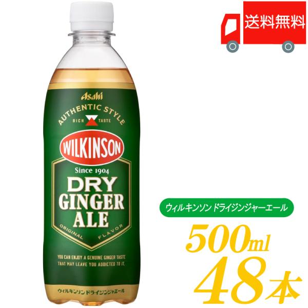 ウィルキンソン ドライジンジャーエール 500ml PET ×48本 (24本入×2ケース) 送料無...