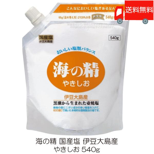 海の精 やきしお 540g (スタンドパック) 送料無料