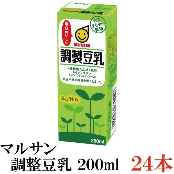 マルサン 豆乳 調整豆乳 200ml 24本