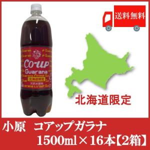 送料無料 北海道限定　オバラ コアップガラナ1500ｍｌ×16本（2ケース）（1.5L）