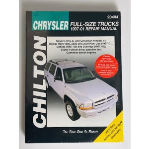 CHILTON♪97〜01　ダッジ　ラム1500（ピックアップトラック）　97〜00　デュランゴ　サービスマニュアル（整備書）｜quickparts