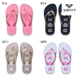 （18日-19日はボーナスストア+5%）ROXY ロキシー キッズ RG VIVA SPARKLE ビーチサンダル ビーチ サーフィン サーフ 海水浴 夏 水泳 ビーチウェア