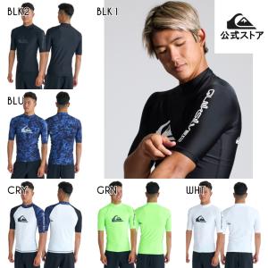 OUTLET （1日-31日はボーナスストア+4%） Quiksilver クイックシルバー メンズ ALL TIME SR ラッシュガード ショートスリーブ