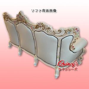 【Y-5433】 特別オーダー品・ロココ調3人...の詳細画像2