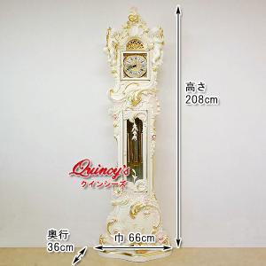 【Y-5508】イタリア製 ロココ調ホールクロックの詳細画像1