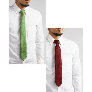 ネクタイ ペイズリー柄 エスニック 日本製 メ...の詳細画像2