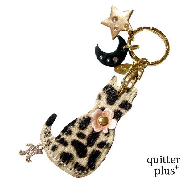 キーホルダー レディース かわいい おしゃれ ねこ ヒョウ柄 ダルメシアン ハラコ キーリング 猫 ...