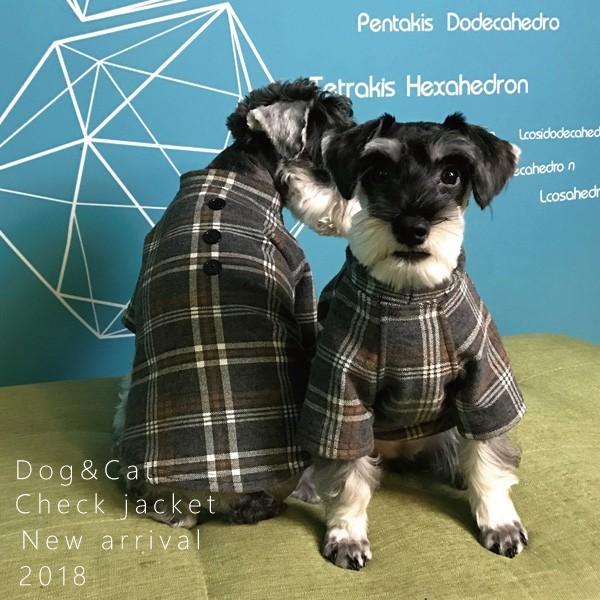 【在庫一掃SALE】犬服  チェック柄 グレー 服 犬 猫  春服 抜け毛防止ドッグウェア フレンチ...