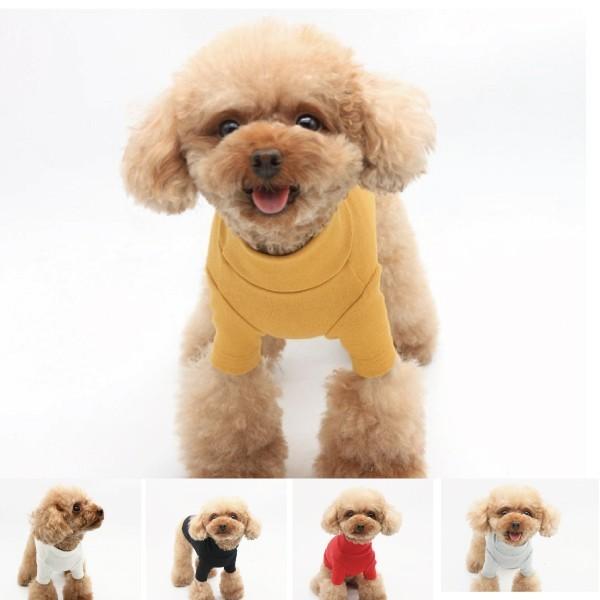 【在庫一掃SALE】犬服 タートルネックシャツ 犬 猫 猫服 春服 抜け毛防止 かわいい ドッグウェ...
