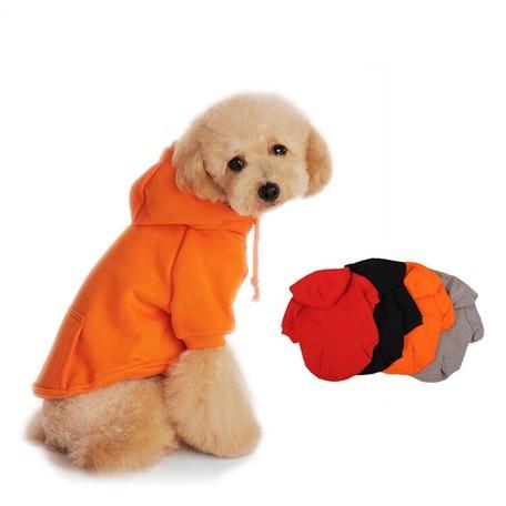 【在庫一掃SALE】犬 服 ペット服 パーカー 袖なし ドッグウェア　無地フード付き 抜け毛防止 か...