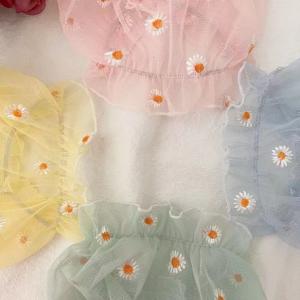 【在庫一掃SALE】犬服 マーガレット刺繍シー...の詳細画像1