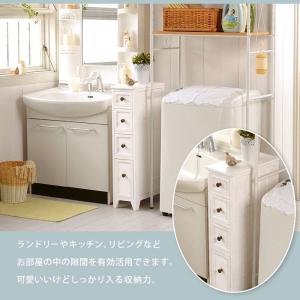 ランドリーチェスト 完成品 薄型 スリム 4段...の詳細画像3
