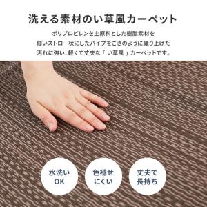 ラグ カーペット 夏用 洗える 夏 4.5畳 ...の詳細画像2