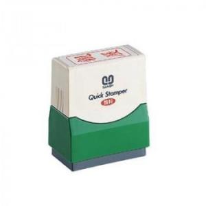 クイックスタンパー 既製品 15×35mm(Fタイプ) 回覧 タテ 赤 QFT-13