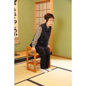 玄関椅子 高齢者 おしゃれ 木製 スリム 介護...の詳細画像4