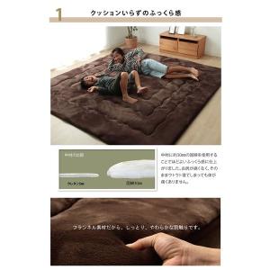 こたつ敷き布団 ラグ 長方形 厚手 4畳 冬 ...の詳細画像3