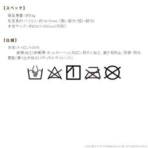 ラグ 冬用 カーペット 3畳 おしゃれ 洗える...の詳細画像2