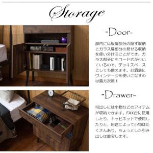 キャビネット ルーター収納 木製 収納 リビン...の詳細画像5