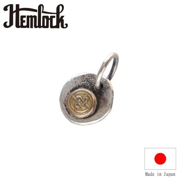 ロゴ メタル トップ スモール ゴールド hemlock ヘムロック H circle logo m...