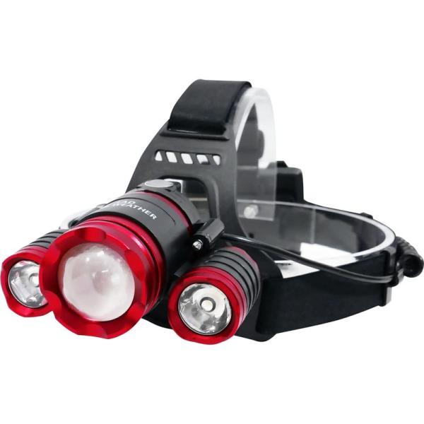 ラドウェザー ヘッドライト CREE社製チップ センサー搭載 3灯 LEDヘッドライト 充電式 防水...