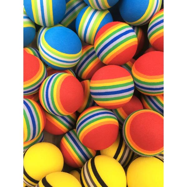 ゴルフ ウレタン スポンジ 練習 ボール と 収納 袋 セット えらべる カラー (05 ３色バリエ...