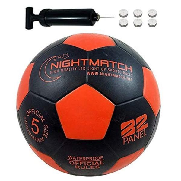 光るサッカーボール 5号球 選べる3カラー NIGHTMATCH ナイトマッチ LED ライトアップ...