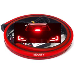 MDLUFY 100cm ブレーキライト ledテープ 12V 自動車多機能 後部ガラスハイ ポジション ストロボ 赤いブレーキランプ 高輝｜quvmall2