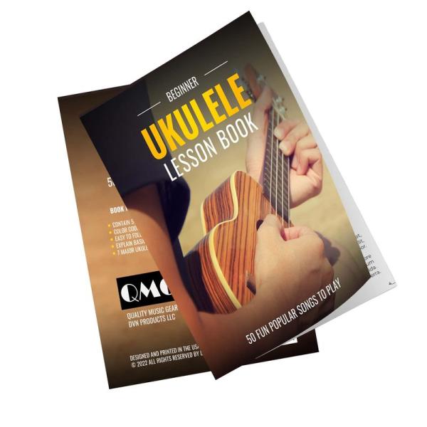 Color Coded Beginner Ukulele Lesson Book, 50 Fun P...