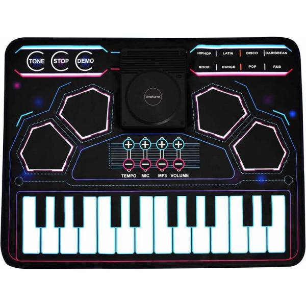 ワントーン サウンドプレイマット DJ &amp; Piano Playmat 24鍵盤 OTSPM-02D...
