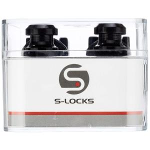 Schaller シャーラー ストラップロックピン S-Locks ブラッククローム #14010401/Black-Chrome ペア 国｜quvmall2