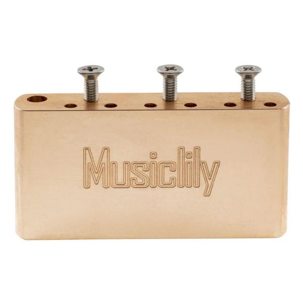 Musiclily Ultra ブラス 36mm ショートMIMスタイル トレモロブロック 10.5...