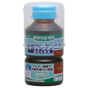 和信ペイント 水性ウレタンニス チーク 130ml 屋内木部用 ウレタン樹脂配合 低臭・速乾