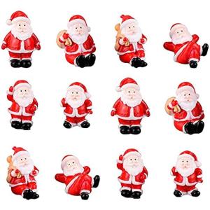 TAORAYO クリスマス ミニチュア 置物 ミニクリスマスオーナメント クリスマス 手作りアクセサリー 樹脂クリスマス置物 装飾 クリスマ｜quvmall2